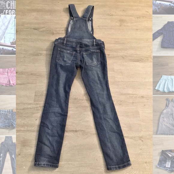 Girls Denim Overalls Size M - Picture 4 of 4